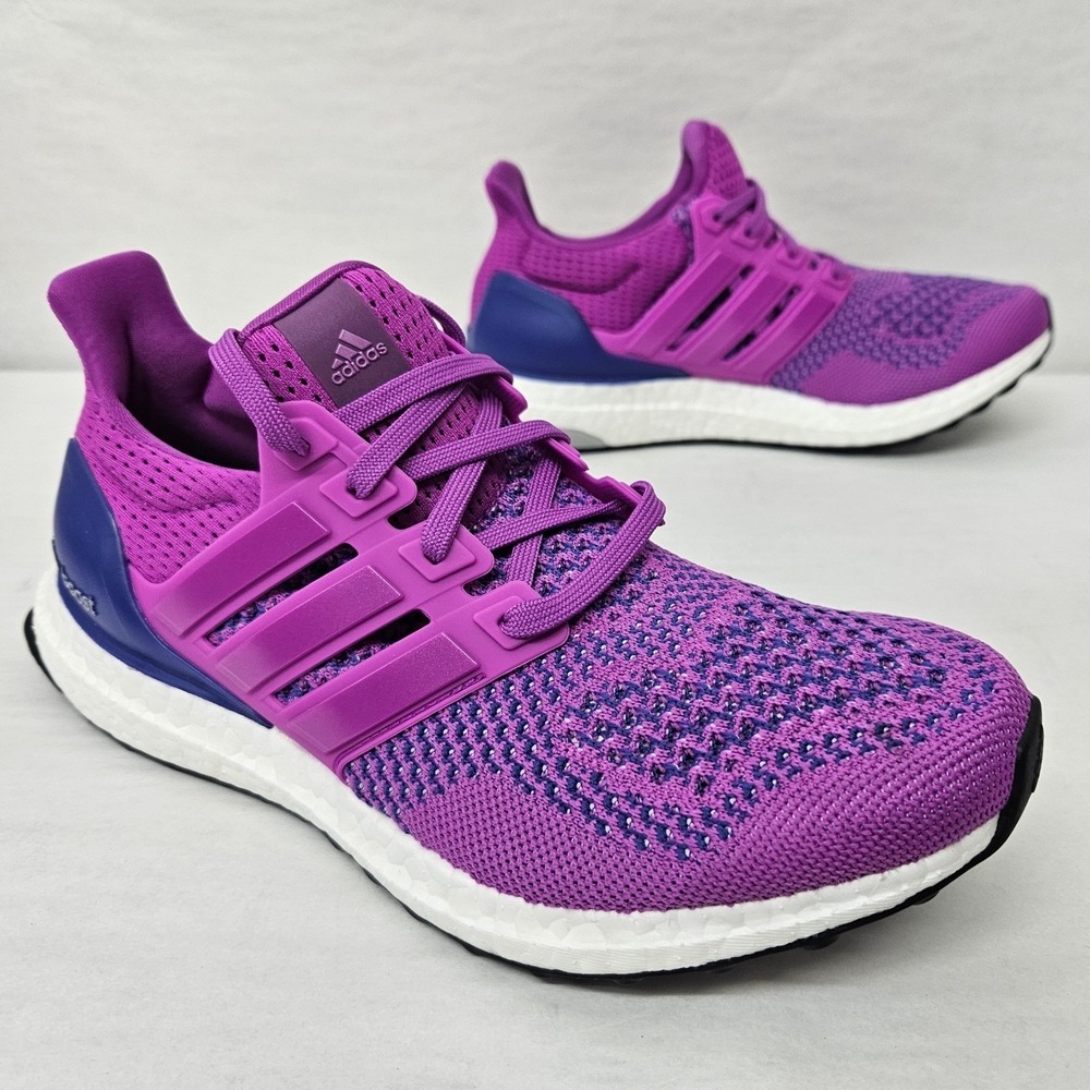 Adidas Ultraboost 1.0 W Running Shoes JR1993 Purple Blue White Women's Size 8 - Picture 2 of 10